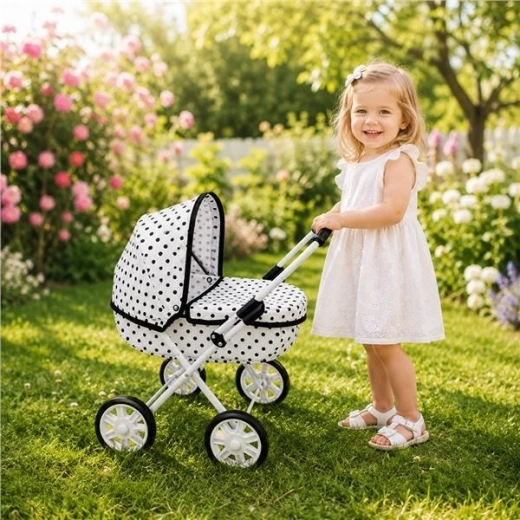 New Baby καροτσάκι για κούκλες Anička dots