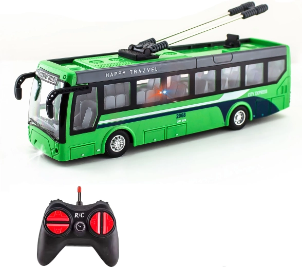 Τρόλεϊ λεωφορείο RC με τηλεχειρισμό 21 cm