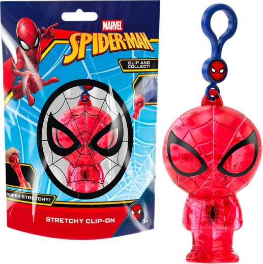 Marvel Spider-Man μαλακό πιεστικό μπρελόκ με κλιπ - 1 τεμάχιο