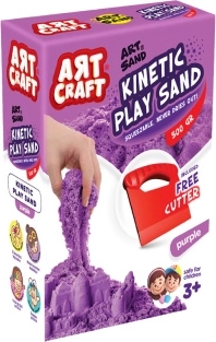 Art Craft κινητική άμμος μωβ 500 g