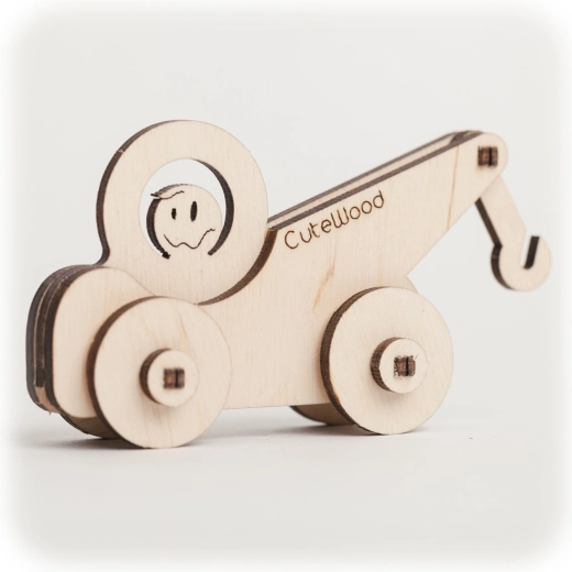 CuteWood ξύλινο 3D παζλ ρυμουλκό