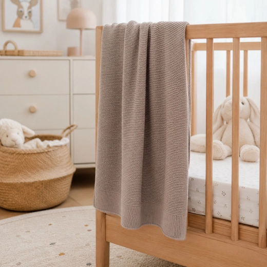 NANNA μπαμπού κουβέρτα Bamboo Beige
