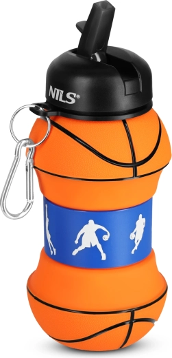 NILS Camp πτυσσόμενο μπουκάλι σιλικόνης μπάσκετ 550 ml