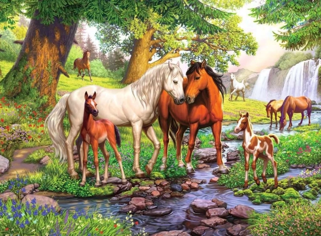 Παζλ Ravensburger Άλογα στο ποτάμι XXL 300 κομμάτια