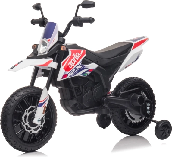 Παιδική ηλεκτρική μοτοσικλέτα APRILIA RX λευκή