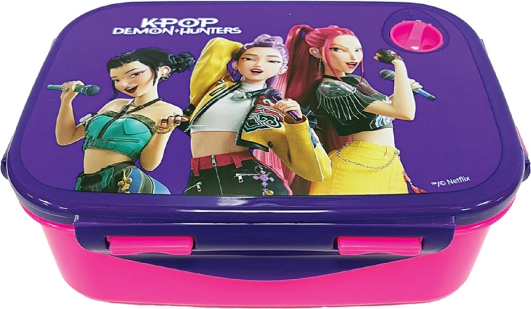 Δοχείο φαγητού KPop Demon Hunters Huntrix – ροζ-μωβ