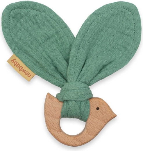 Παιδικό μασητικό με πουλάκι New Baby Bird mint