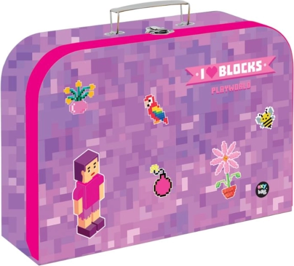 Παιδικό βαλιτσάκι από λαμιναριστό 34 cm Playworld Girl