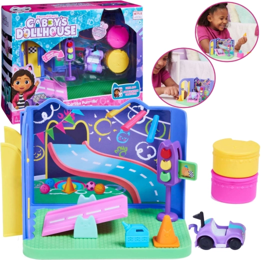 GABBY’S DOLLHOUSE δωμάτιο Κοτσιφούρα με αυτοκινητάκι και αξεσουάρ