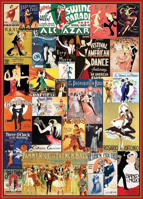 Παζλ EUROGRAPHICS vintage αφίσες από αίθουσες χορού 1000 κομμάτια