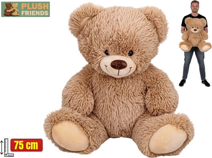 Λούτρινο αρκουδάκι μπεζ 75 cm Plush Friends