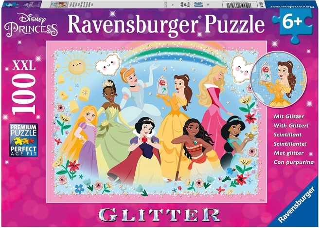 RAVENSBURGER αστραφτερό παζλ DISNEY πριγκίπισσες xxl 100 κομμάτια