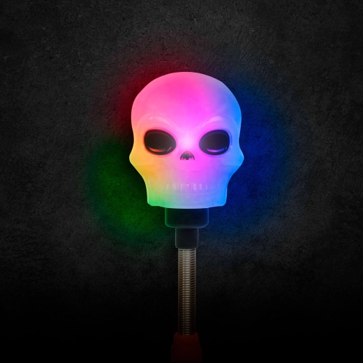 Halloween LED λάμπα με κρανίο σε ελατήριο