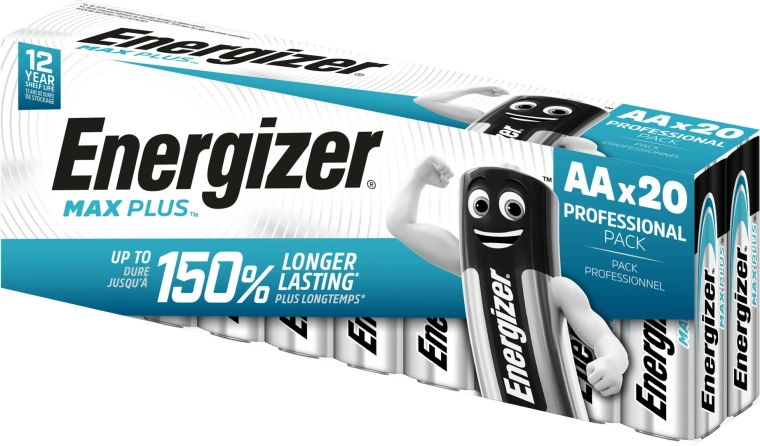Αλκαλικές μπαταρίες Energizer Max Plus AA 20 τεμ.
