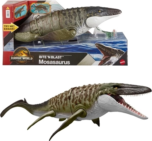 Jurassic World Μοζάσαυρος με επίθεση με το στόμα
