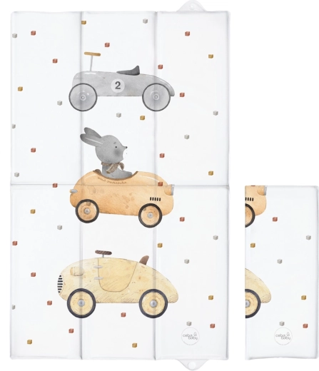 Ceba Baby ταξιδιωτικό στρωματάκι αλλαγής πάνας basic bunny driver 80 × 50 cm - 1 τεμάχιο