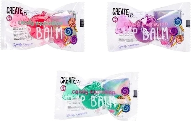 Create It! balm χειλιών Candy Explosion σε συσκευασία σαν καραμέλα