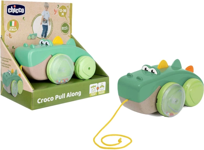 Chicco συρόμενος κροκόδειλος Eco+ για παιδιά από 12 μηνών