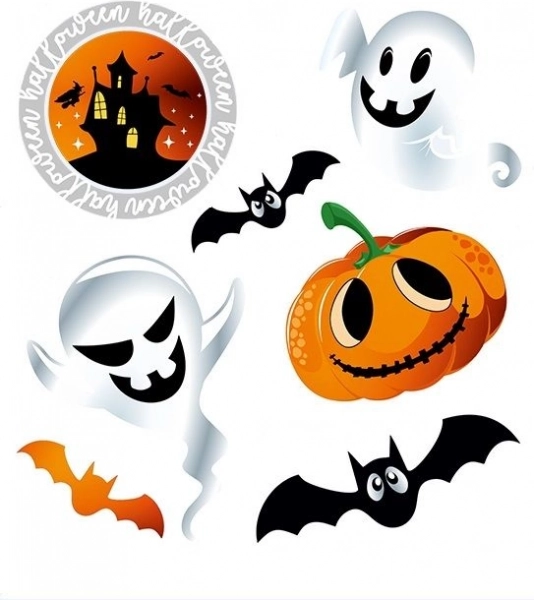Θερμοκολλητικά επιθέματα Halloween με Φαντάσματα – μικρό φύλλο
