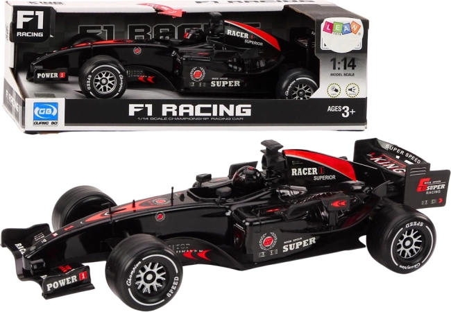Αγωνιστικό αυτοκίνητο F1 με μηχανισμό έλξης 1:14, μαύρο, φώτα και ήχοι