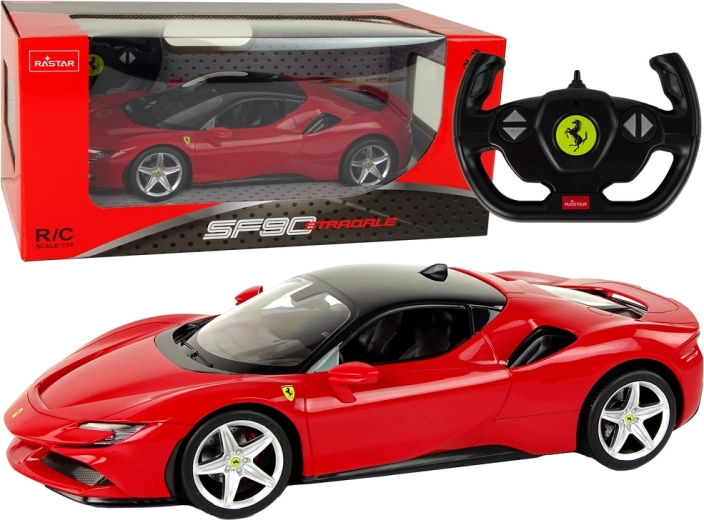 Τηλεκατευθυνόμενο αυτοκίνητο Ferrari SF90 1:14 Rastar κόκκινο