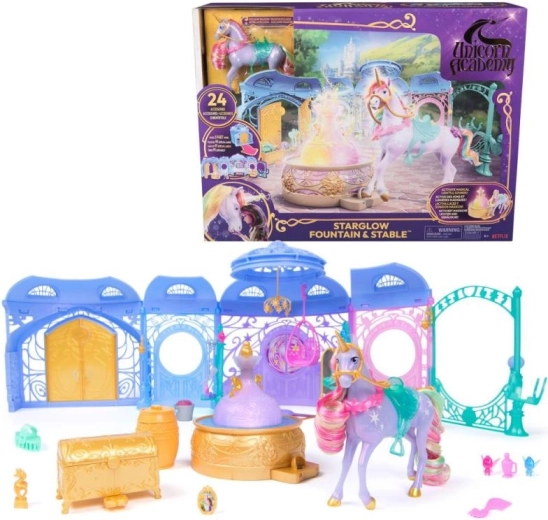 Unicorn Academy αναδιπλούμενος στάβλος με ήχους και φώτα με Wildstar