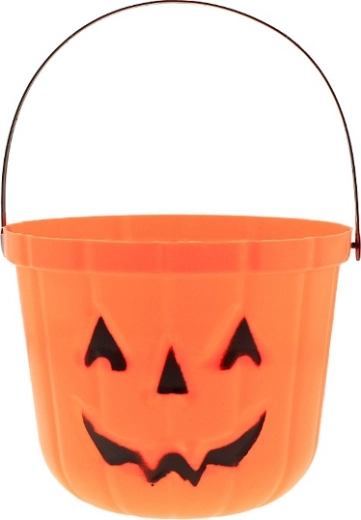 Κουβαδάκι χαμογελαστή κολοκύθα για Halloween 18,5 × 15 cm