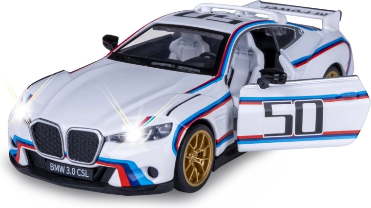 Μεταλλικό μοντέλο BMW 3.0 CSL σε κλίμακα 1:34 με εφέ