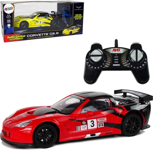 Τηλεκατευθυνόμενο RC αυτοκίνητο Corvette C6.R 2,4 GHz 1:18 με φώτα - 1 τεμάχιο