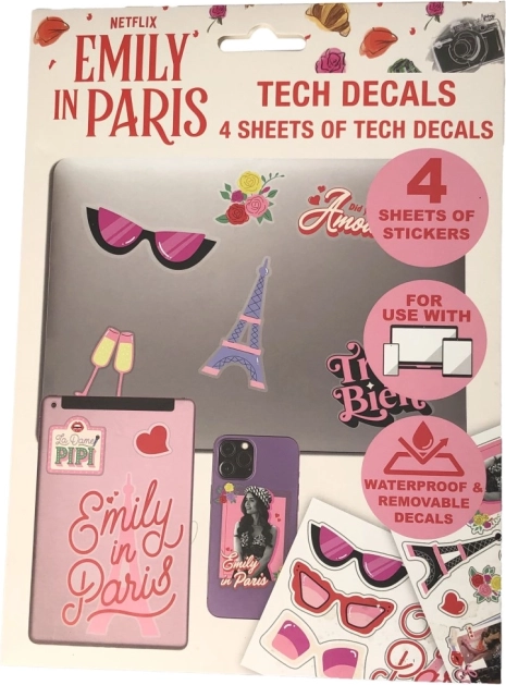 Αυτοκόλλητα Emily in Paris – σετ 4 φύλλων