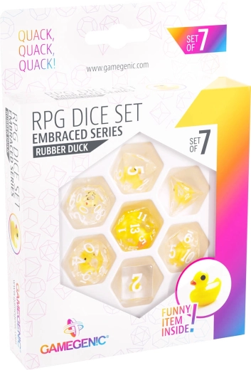 Gamegenic RPG σετ ζαριών Embraced series Rubber duck