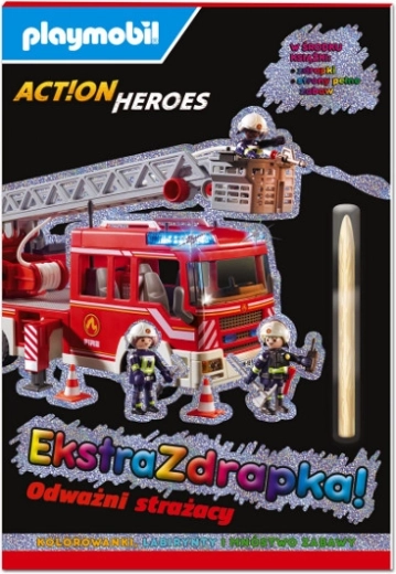 Playmobil Action Heroes – Extra βιβλίο ξυσίματος: Γενναίοι πυροσβέστες