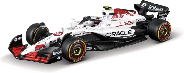 Μοντέλο Formula 1 Bburago Oracle Red Bull Racing RB21 (2025) Yuki Tsunoda #22 με κράνος 1:18