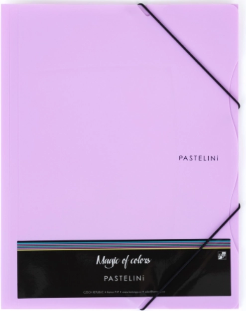 Φάκελος με λάστιχο A4 PASTELINI μωβ