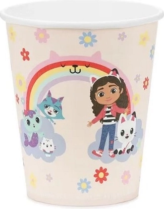 Χάρτινα ποτηράκια Gabby's Dollhouse – μίξη σχεδίων 250 ml