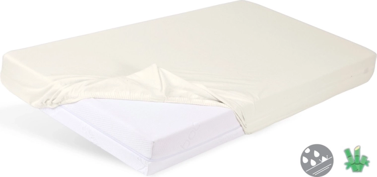Babymatex αδιάβροχο σεντόνι με λάστιχο Bamboo ανοιχτό μπεζ 60 × 120 cm