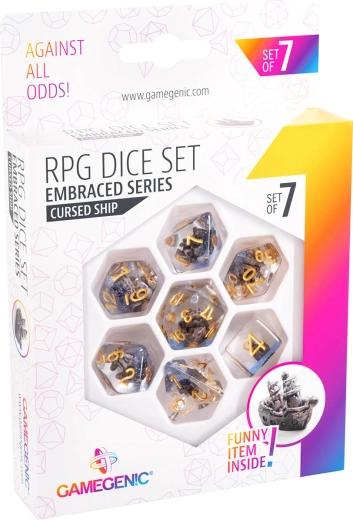 Πολυεδρικά RPG ζάρια Gamegenic Embraced Series Cursed Ship – σετ 7 τεμ.