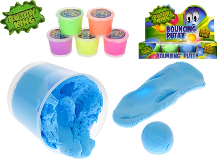 Αναπηδούσα μάζα Putty King 35 g – μείγμα 6 χρωμάτων σε κυπελλάκι