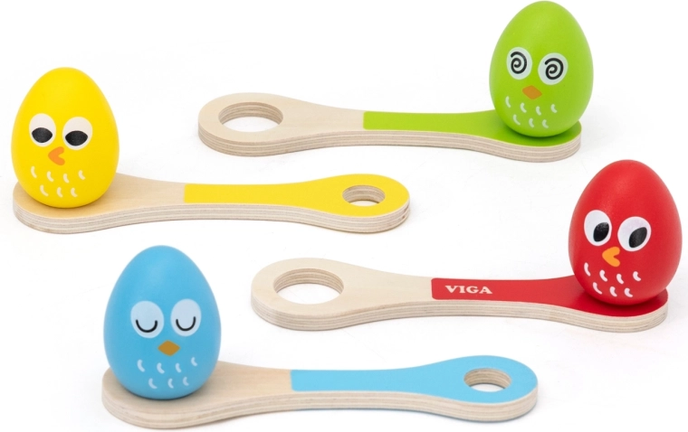 Ξύλινο παιχνίδι αυγά σε κουτάλια Viga Toys