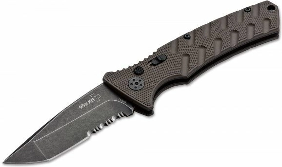 Αυτόματο μαχαίρι BÖKER PLUS Strike Tanto Coyote, stonewash, καφέ