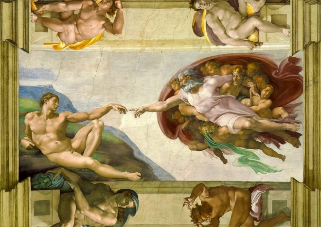 Παζλ Michelangelo Buonarroti: Η Δημιουργία του Αδάμ 1000 κομμάτια