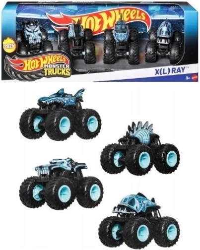 Hot Wheels monster truck XL Ray – σετ 4 τεμαχίων