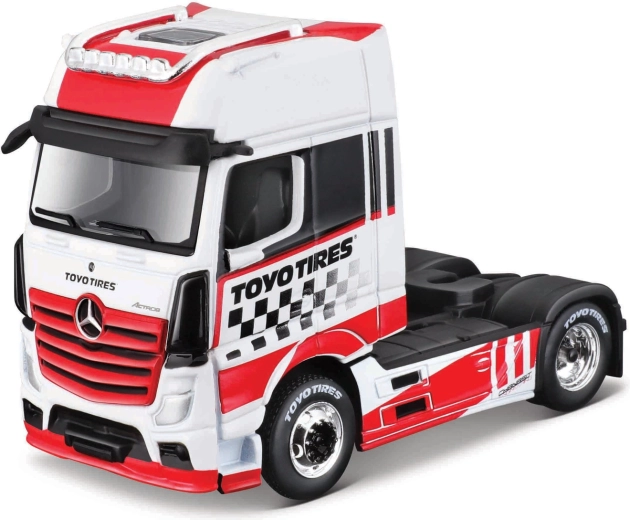 Maisto Mercedes-Benz Actros 1851 κόκκινο-λευκό μοντέλο 1:64