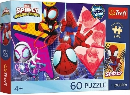 Παζλ Premium plus kids Spidey και φίλοι – Απίστευτες περιπέτειες 60 κομμάτια