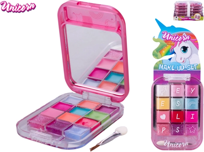 Παιδική παλέτα μακιγιάζ Unicorn – lip gloss και σκιές ματιών