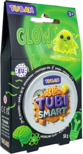 Πλαστελίνη Tubi Smart που φωσφορίζει στο σκοτάδι 50 g