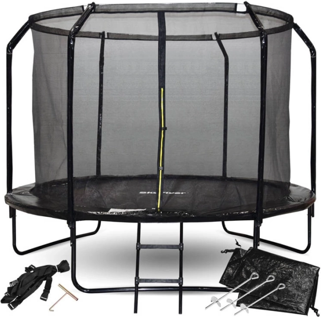 Τραμπολίνο κήπου SKYFLYER 304 cm με προστατευτικό δίχτυ και σκάλα