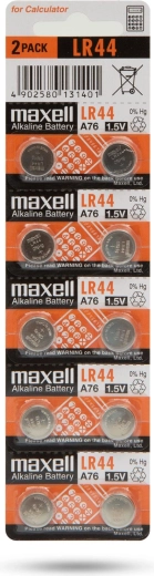 Αλκαλική μπαταρία κουμπί LR44W 1,5 V - 10 τεμάχια