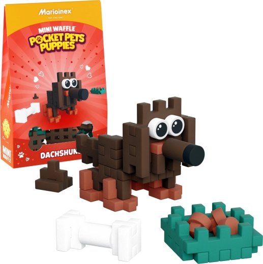 Κατασκευαστικό σετ Mini Waffle Pocket Pets – σκαντζόχοιρος από τη Marioinex