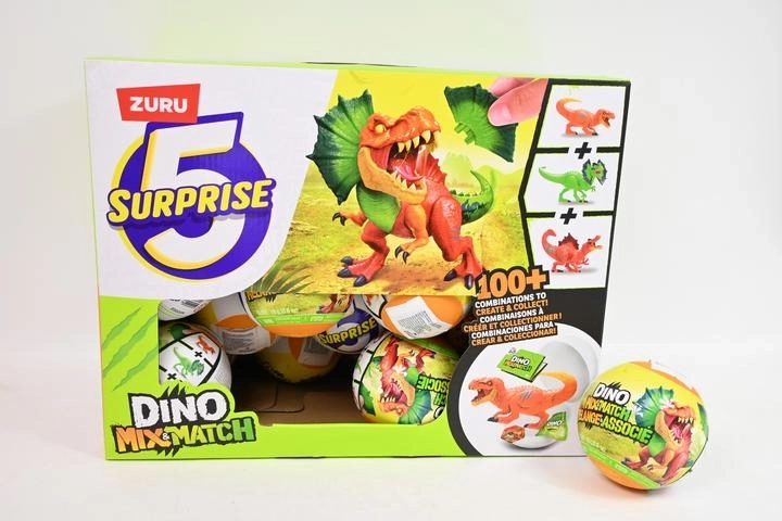 ZURU 5 Surprise Dino mix and match μπάλα-έκπληξη
